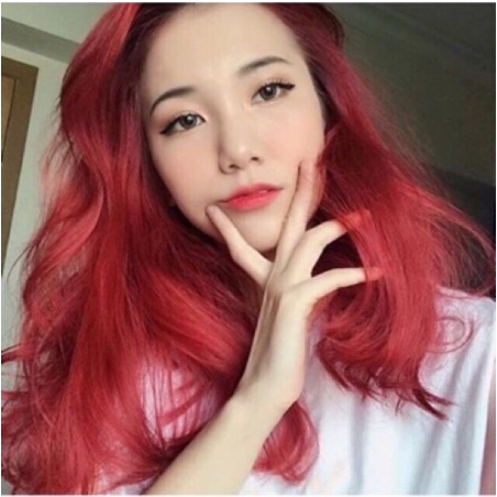 Thuốc Nhuộm Tóc Màu ĐỎ LỬA Không Tẩy | Tặng Oxy Trợ Nhuộm Găng Tay, Mũ Ủ