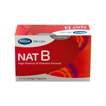 NAT B – Viên uống bổ sung Vitamin nhóm B giúp giảm căng thẳng, mệt mỏi, suy nhược, tăng cường đề kháng (30 viên)