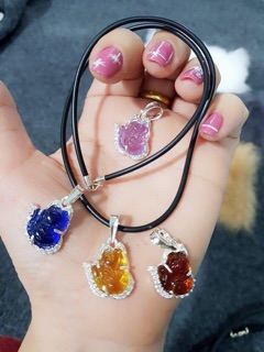 Dây da đeo cổ hồ ly (mẫu 1)