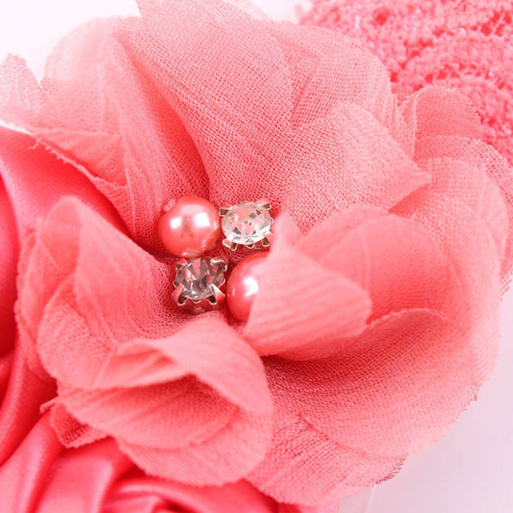 Băng Đô Ren Hoa Xinh Xắn Cho Bé Gái