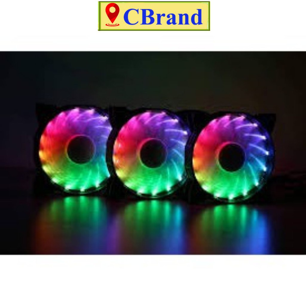 Quạt Tản Nhiệt⚡️Fan Led 33 Bóng Đèn Led 12cm⚡️Tản Nhiệt Cho Case Máy Tính⚡️C.Brand