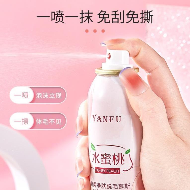 Xịt Tẩy Lông Hương Đào YANFU 150ml