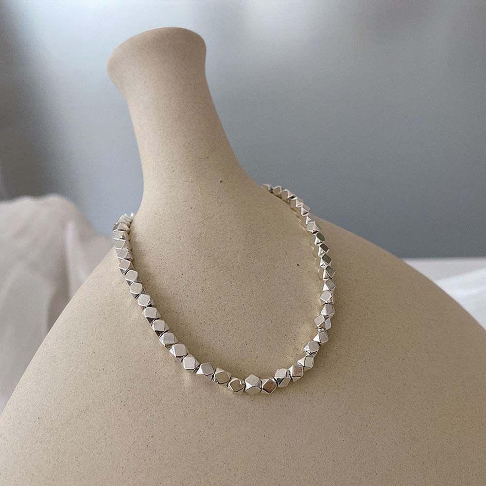 Vòng Đeo Tay Họa Tiết Hình Học Phong Cách Hàn Quốc Thanh Lịch Dành Cho Nam Nữ|Dây Chuyền Kim Loại Nhiều Màu Sắc Thời Trang