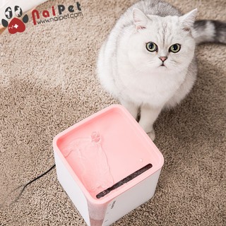 Máy Uống Nước Phun Và Lọc Tự Động Cho Chó Mèo Carno 2 Lít