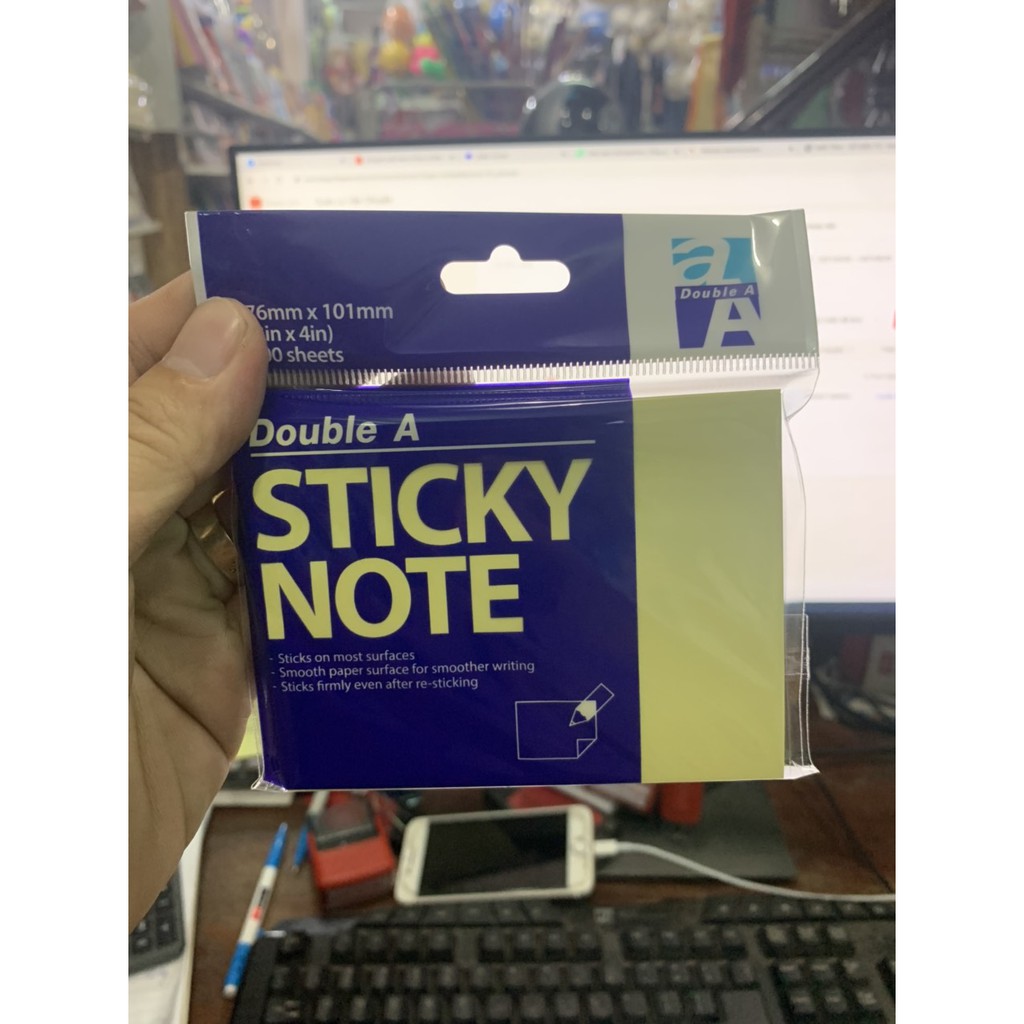 Hộp 12 xấp Giấy note Double A 3x4