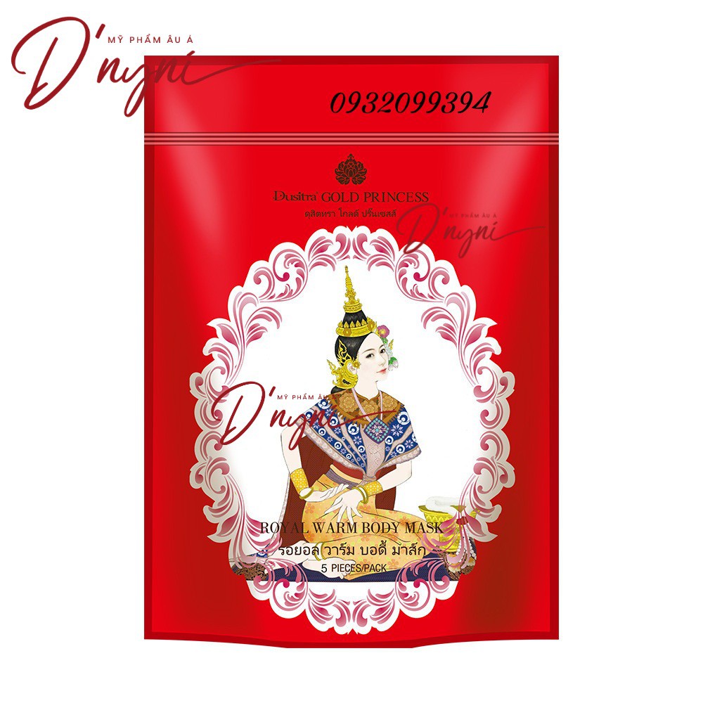 [GÓI 10 MIẾNG] Dán Đau Bụng Kinh Hoàng Cung GOLD PRINCESS Royal Warm Patch Thái Lan