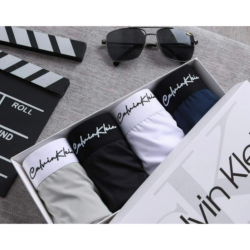 Quần Lót Nam Boxer Thun Lạnh Combo 4 Cái, Quần Sịp Nam Đùi Thun Lạnh Cao Cấp Co Giãn 4 Chiều Cực Thoáng Khí Kháng Khuẩn