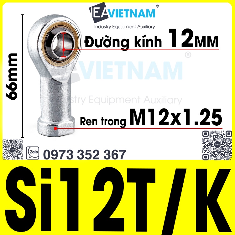 Vòng Bi Mắt Trâu M12 12mm SI 12 TK