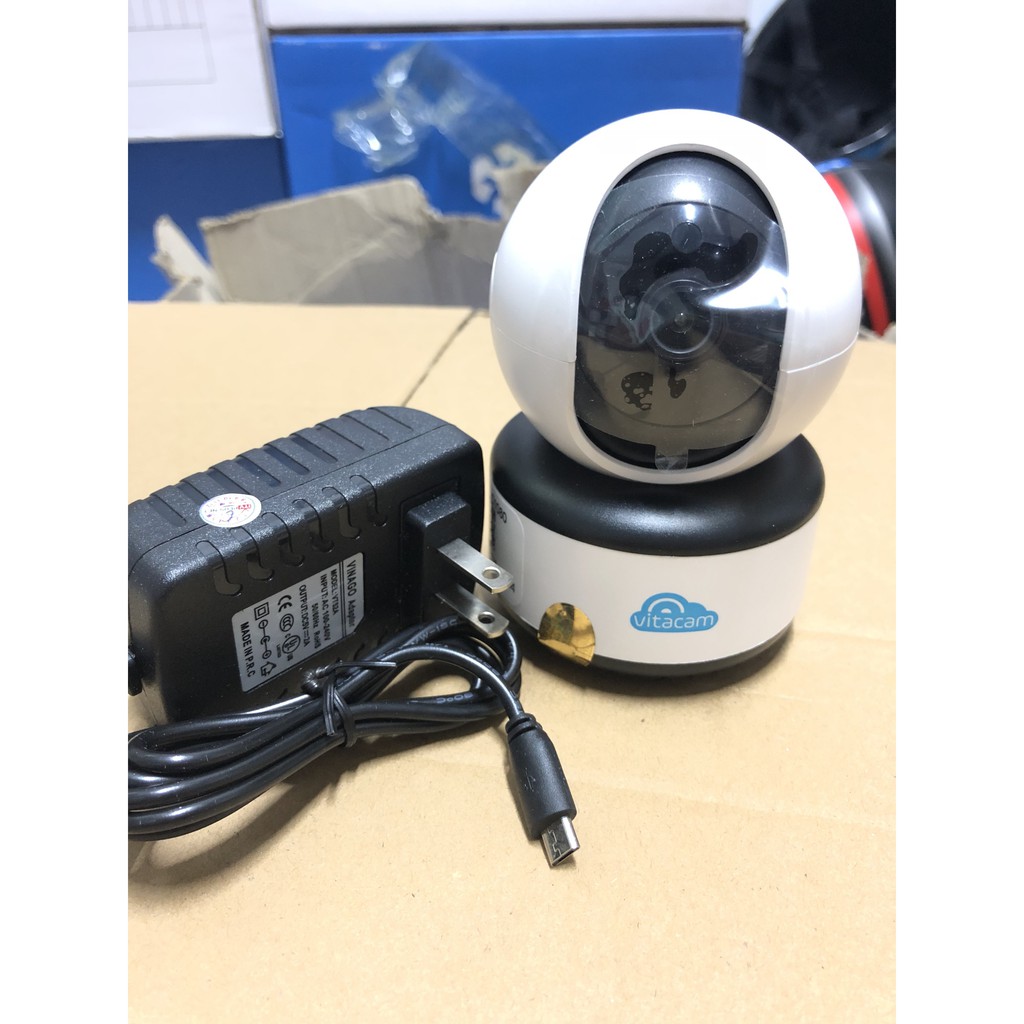 Camera giám sát ♥️FREESHIP♥️ Model IP WiFi Vitacam C1080p 2.0Mpx- Bám theo chuyển động- chính hãng | BigBuy360 - bigbuy360.vn