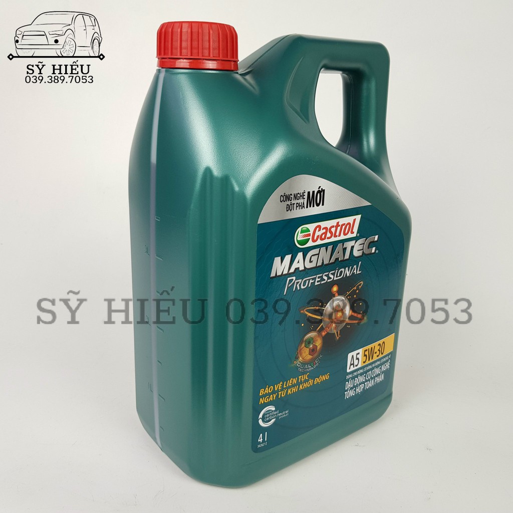 [Hàng chính hãng] Dầu nhớt động cơ Castrol 5W30 tổng hợp toàn phần 5W30 - Castrol Magnatec Professional (4L)