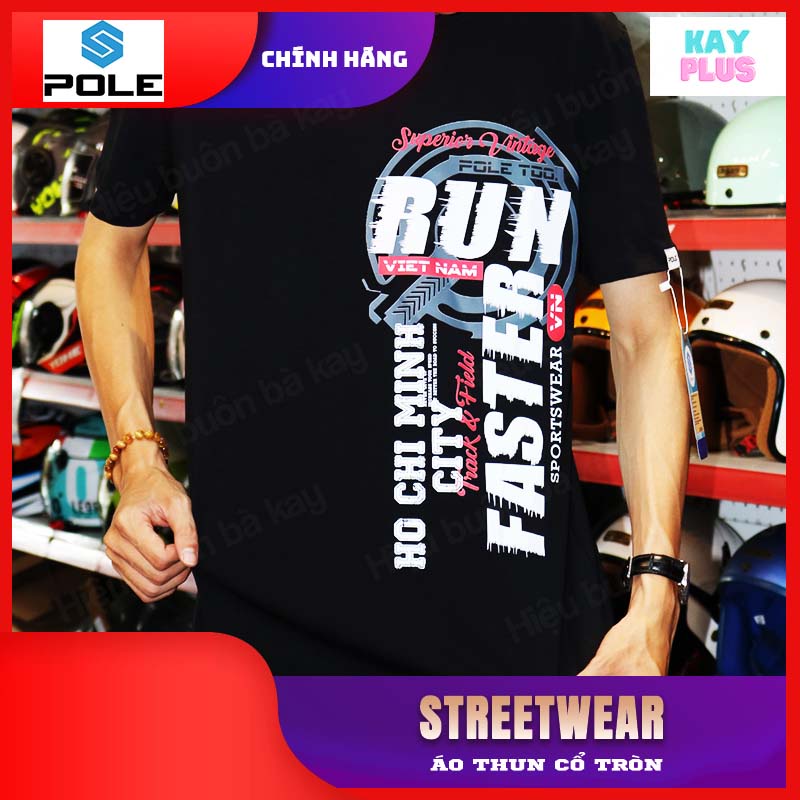 Áo thun Nam &amp; Nữ cổ tròn POLE - Streetwear 03