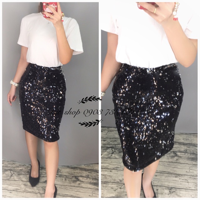 Chân váy kim sa
