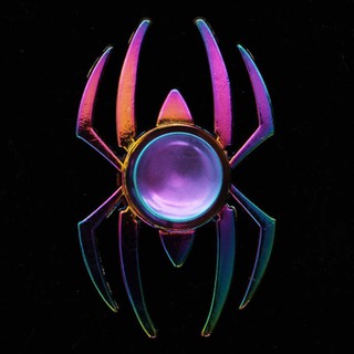 Con quay spinner hình con nhện spiderman kim loại màu tím