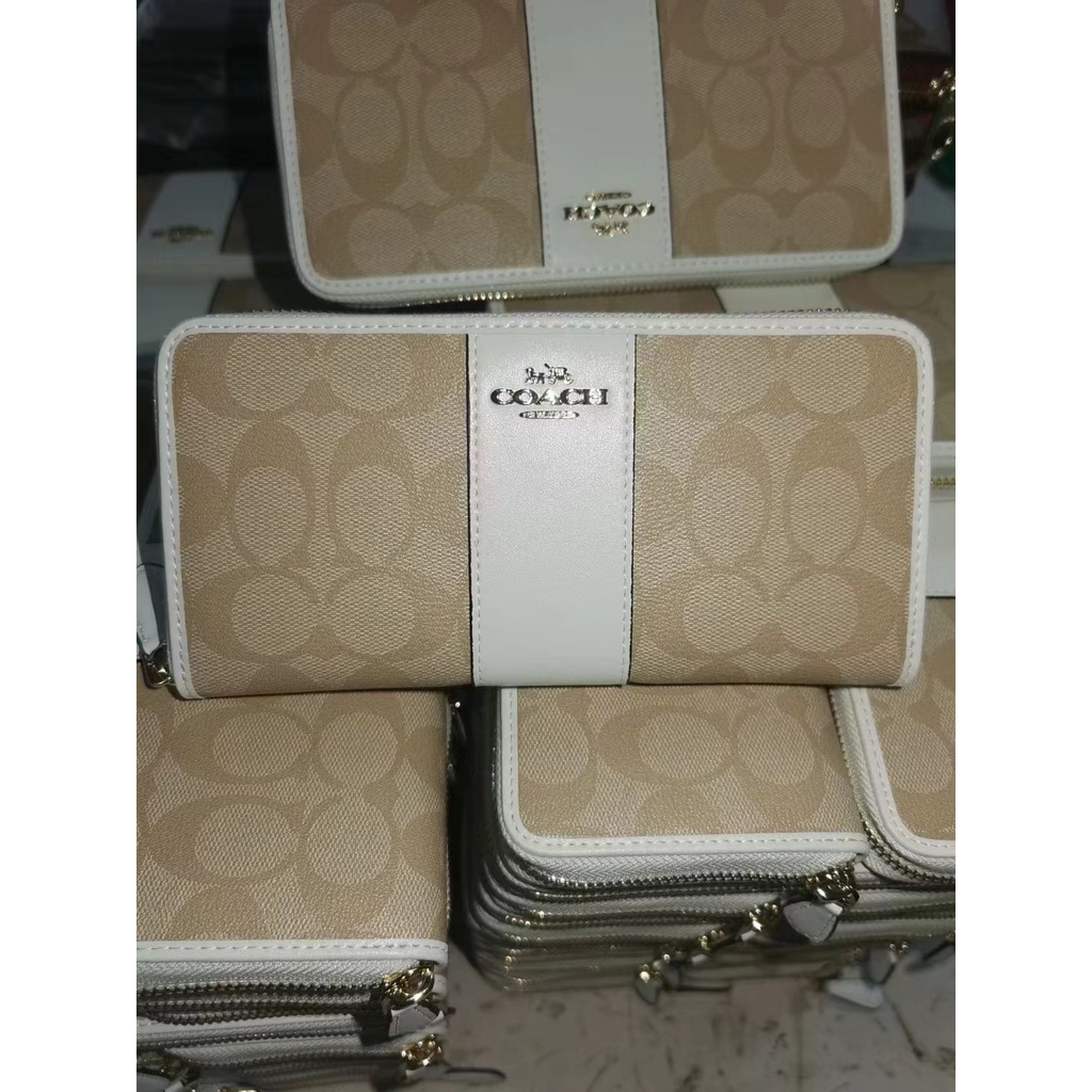 Ví Dài Coach Màu Cổ Điển Phối Khóa Kéo Dành Cho Nữ 54630