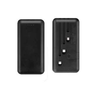 Sạc dự phòng 10000mAh tích hợp 4 dây sạc lightning/Micro/Type c/usb dung lượng thật