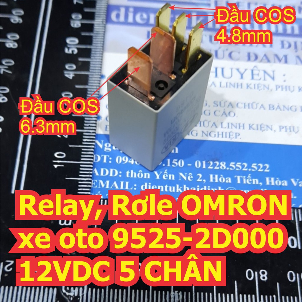 Relay, Rơle OMRON xe oto 9525-2D000 12VDC 5 CHÂN kde6439