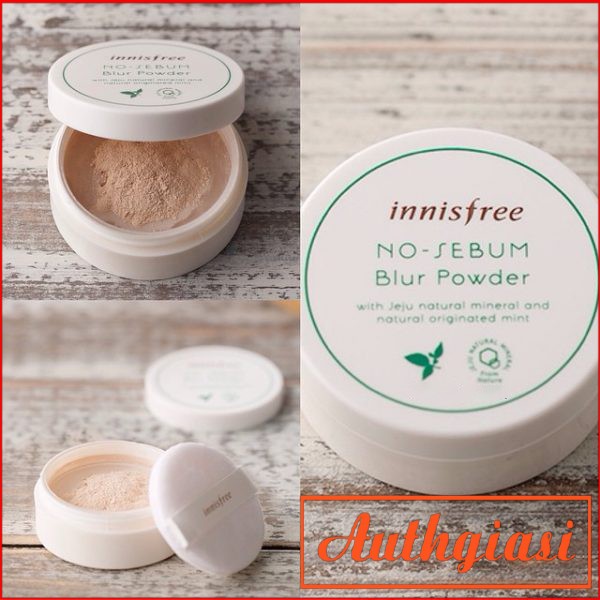Phấn phủ bột Innisfree No Sebum Powder Mineral kiềm dầu \ Moisture dưỡng ẩm \ Pore Blur trang điểm [New 2021] | BigBuy360 - bigbuy360.vn