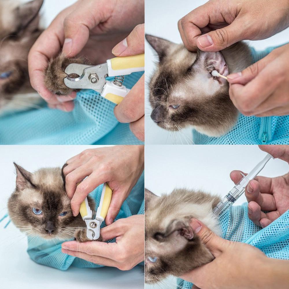 Túi Tắm Bảo Vệ Chống Cắn Và Chống Cào Xước Cho Mèo