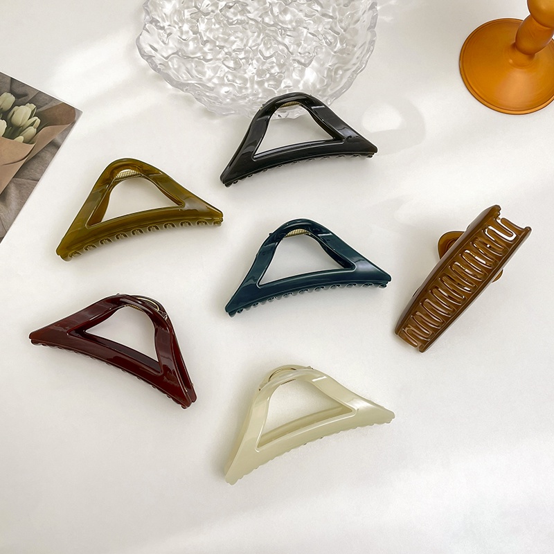 Kẹp Tóc Hình Tam Giác Đơn Giản Thời Trang Mùa Hè Hàn Quốc Chất Lượng Cao Hàng Mới 2022