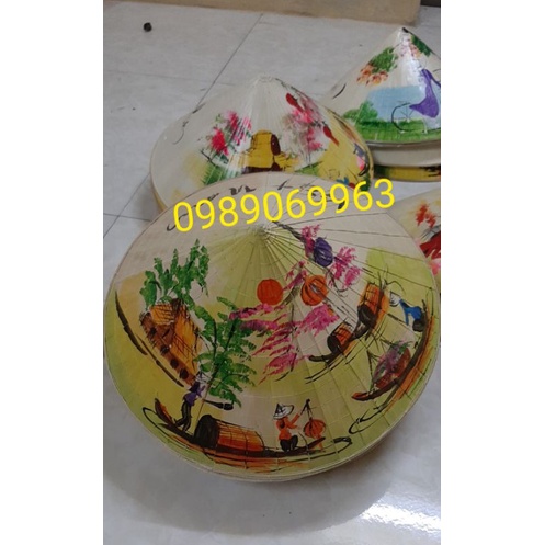 nón huế vẽ tay 65k/cái. combo 3c