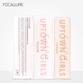 Bảng phấn mắt focallure với 10 tông trắng kèm cọ 2 đầu và gương make up 10g