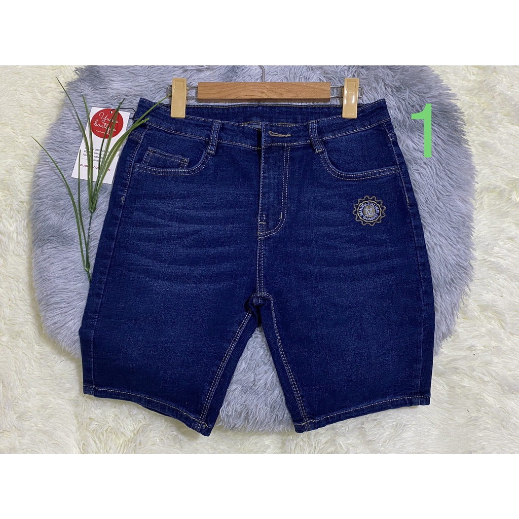 Quần Đùi jeans cao cấp Bigsize  Vải dày và co giãn YUME-041
