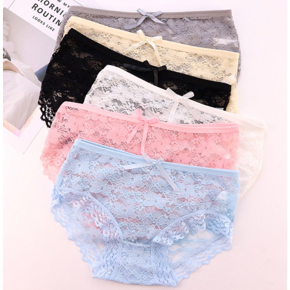 Combo 3 quần lót ren nữ Hàn Quốc nhiều màu sắc