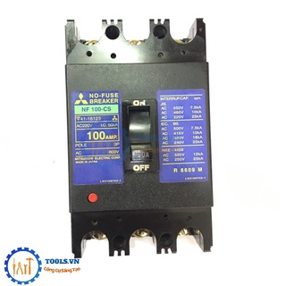 Aptomat 3 pha, cb 3 pha mitsubishi nội địa nhật 100a