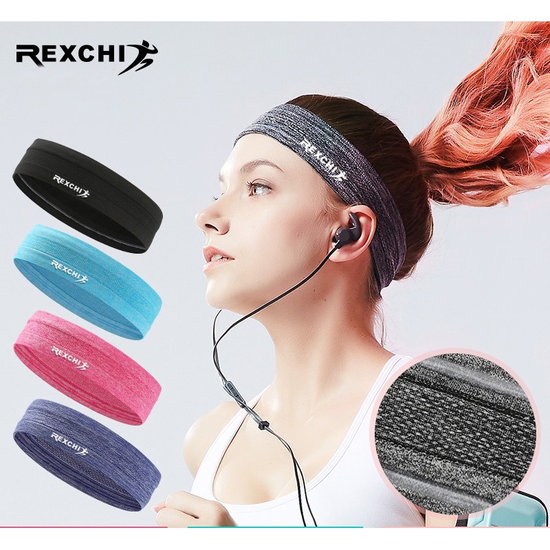 Băng đô thể thao cài đầu headband cotton dùng cho tập gym yoga bóng rổ cầu lông thấm mồ hôi chống trượt co giãn tốt BO20