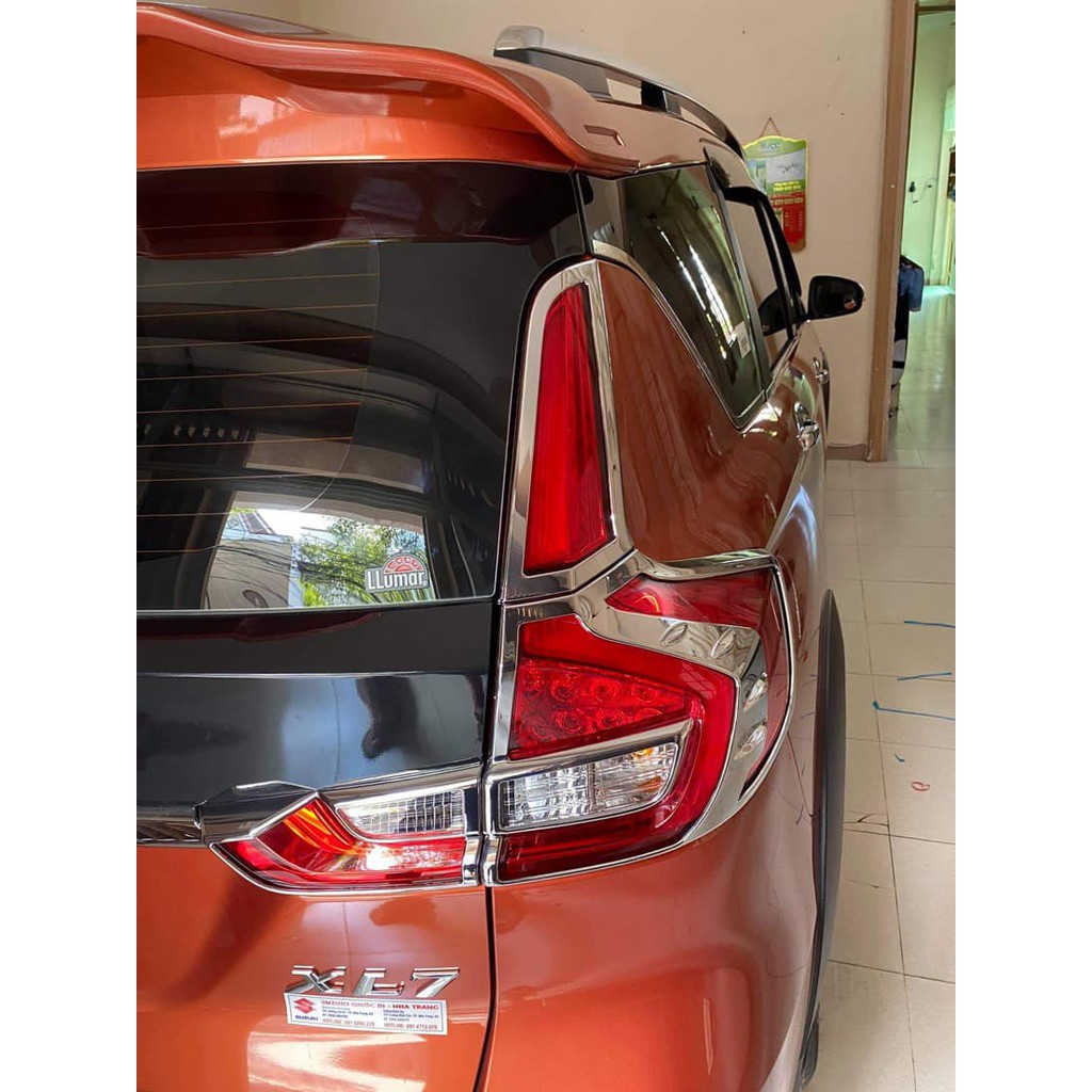 Ốp Viền Đèn Pha hậu Xe Suzuki XL7, XL-7 mạ crom cao cấp.