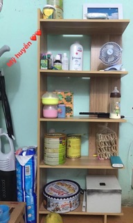 Kệ gỗ góc tường 5 tầng