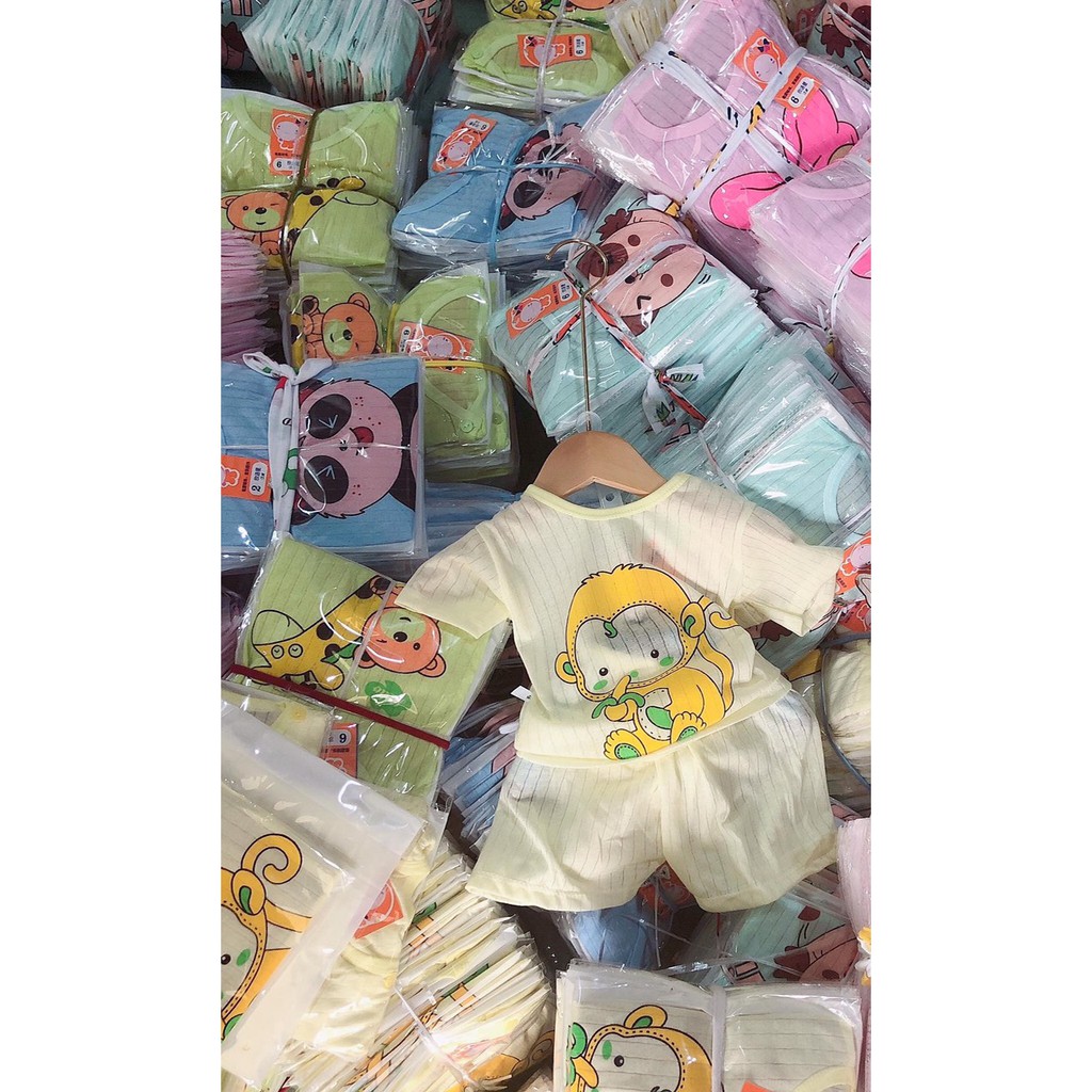 Bộ cotton giấy măc hè bé gái, hàng QC loại 1 size 7-16kg