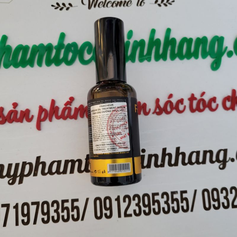 Tinh dầu dưỡng tóc Fraicheur argan chính hãng công ty 50ml  - 100ml