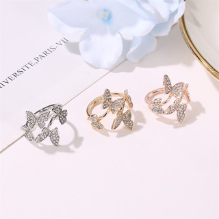 Nhẫn Hình Bướm Đính Đá Thời Trang Cho Nữ