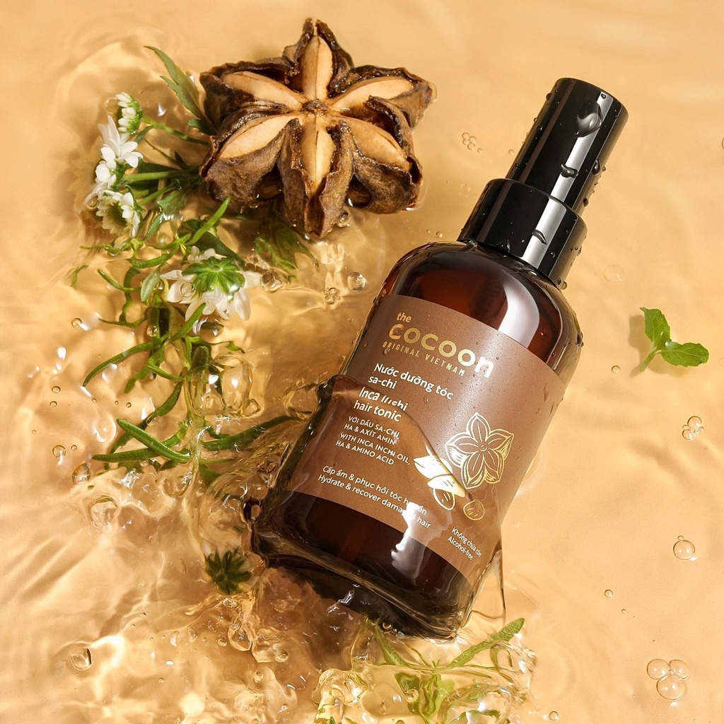 Nước Dưỡng Tóc Cocoon Sa-Chi Cấp Ẩm, Phục Hồi Hư Tổn 140ml