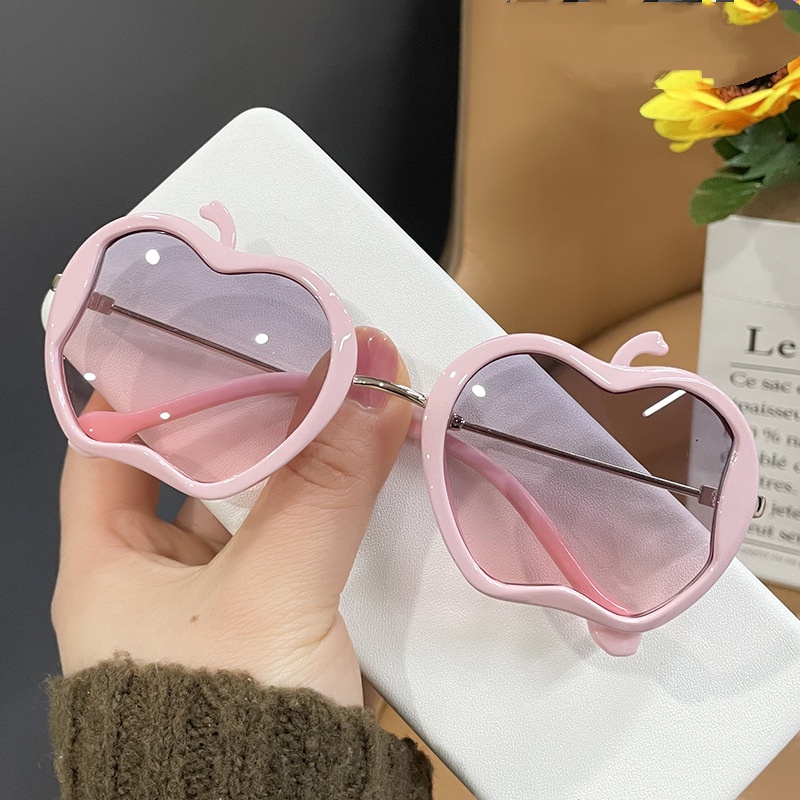 Fashion Cartoon Sunglasses for Kid Apple Shape Cute