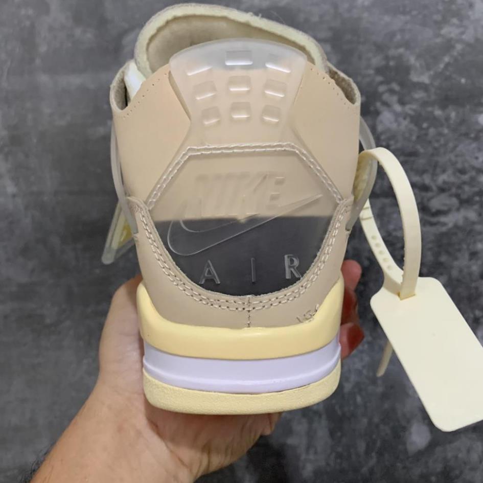 Giày JD4 Jordan 4 kem sữa thể thao sneaker Hot trend nam nữ bản trung hàng đẹp đủ dây boxbill