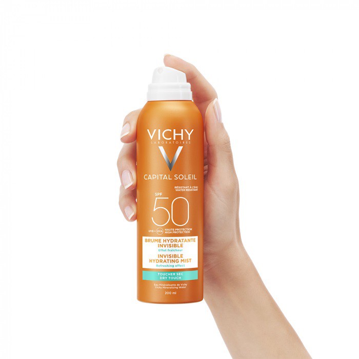 Vichy - Kem Chống Nắng Vichy Dạng Xịt Cho Toàn Thân 200ml Ideal Soleil Invisible Hydrating Mist SPF 50 PA+++ UVB + UVA