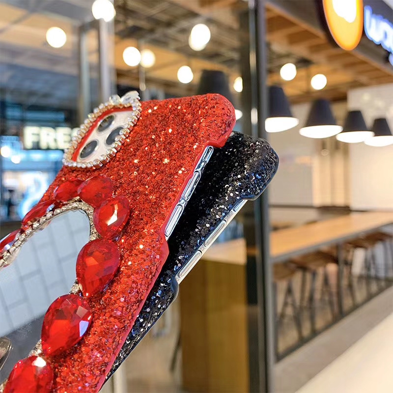 Ốp Điện Thoại Đính Đá Lấp Lánh Cho iphone 15 14 13 12 6 6s 7 8 plus x xs max xr 11 pro max 12