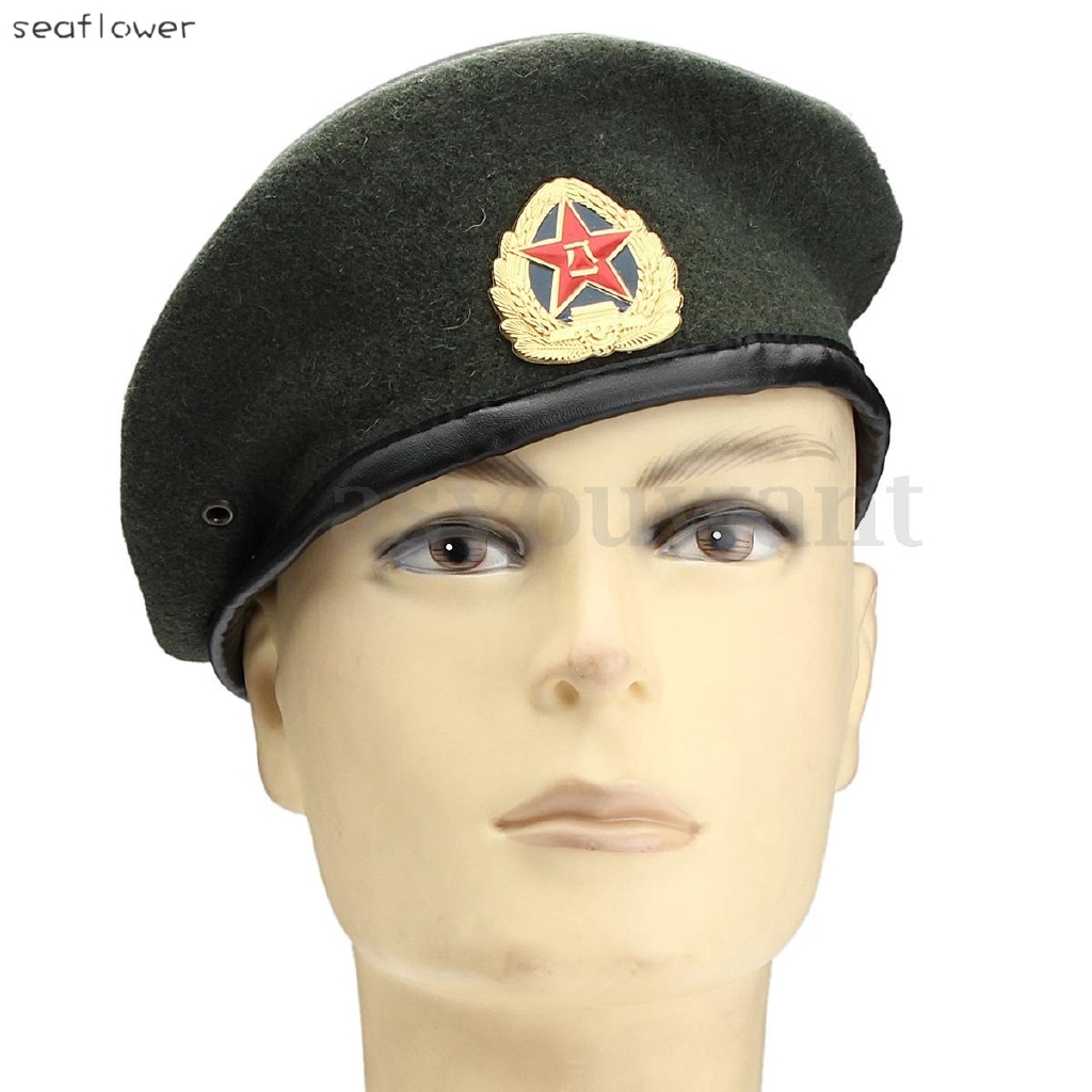 Mũ Beret Vải Nỉ Phong Cách Quân Đội Cho Nam Và Nữ