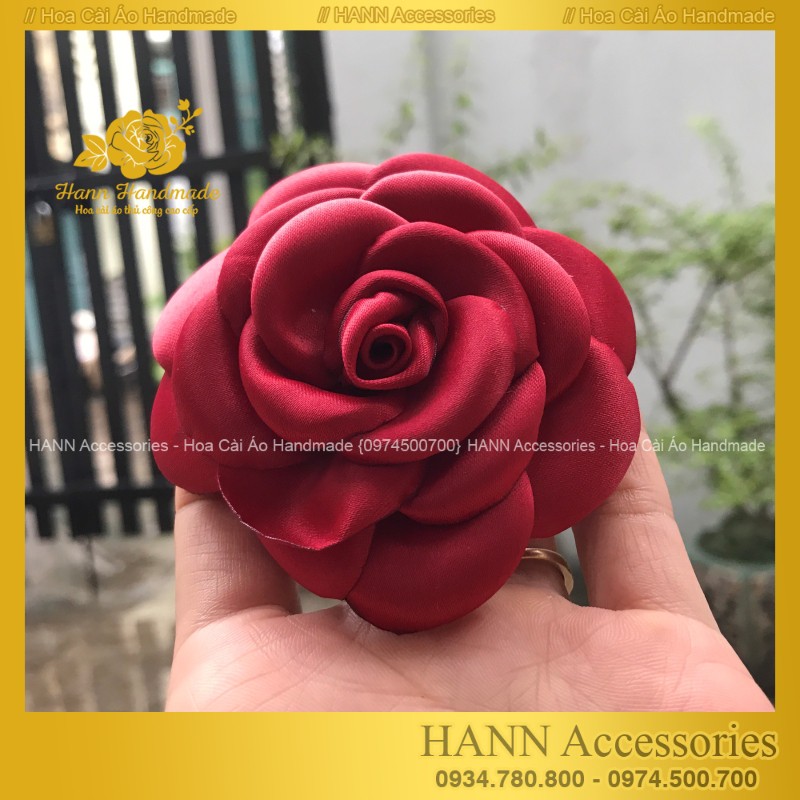 Hoa cài áo handmade chất liệu vải cao cấp, phụ kiện thời trang sang chảnh - Tag Hoa Cài Áo Váy Handmade