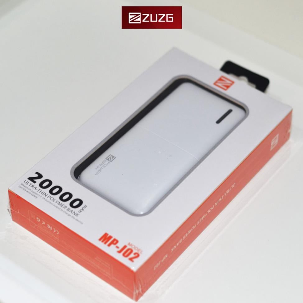 [HOT] Sạc dự phòng 20000mah chính hãng ZUZG J02