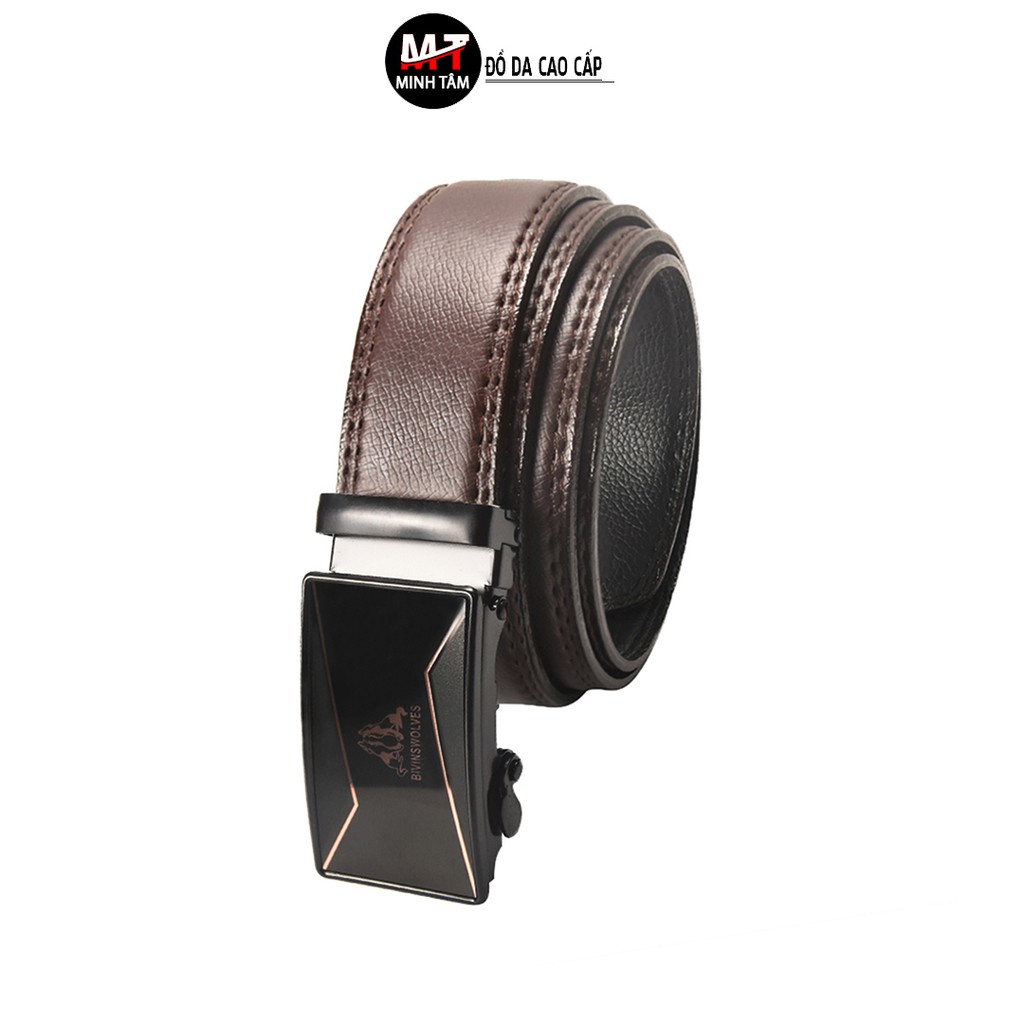 Combo 2 Thắt Lưng Nam Minh Tâm Da PU , Khóa Kim Loại Kiểu Tự Động MT-137B