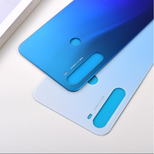 Nắp lưng Xiaomi Redmi Note 8 - Chất liệu kính Có quà tặng kèm