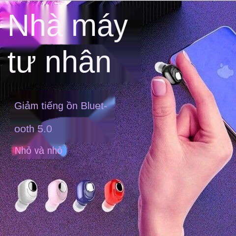 > Bluetooth không dây tai nghe mini siêu nhỏ thể thao vô hình chờ lâu vivo Huawei oppo Apple điện thoại di động phổ t