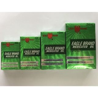 Dầu gió xanh con ó eagle brand singapore 3ml, 6ml, 12ml, 24ml