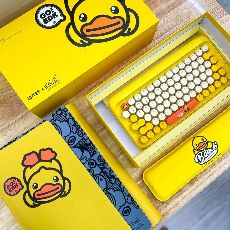 Combo bàn phím cơ bluetooth không dây Lofree B Duck cao cấp