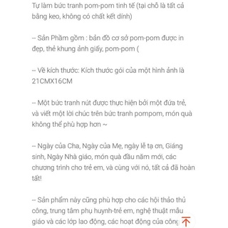 Tranh dán pom pom cho trẻ