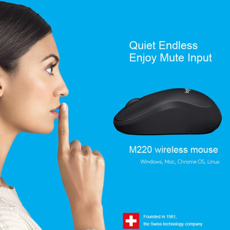 Chuột Không Dây Logitech M220 Silent .