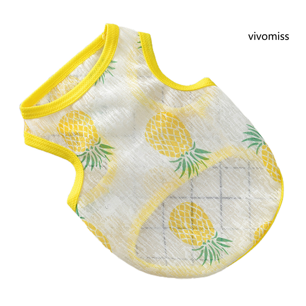 Áo thun lưới cổ tròn chống nắng cho thú cưng